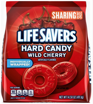 LIFESAVERS 'Wild Cherry' Hard Candy Kirschgeschmack 411 gr Original aus USA